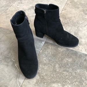 Artica Browns - Suede Black Heeled Boots